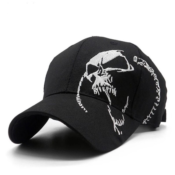Herrekasket med kranium sort 1