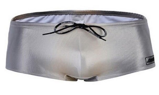 Herren-Bademode F1015 silbern S