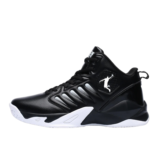Herren-Basketballschuhe, rutschfeste Sohle, Herren-Sport-Sneaker, dämpfend, atmungsaktiv schwarz 46