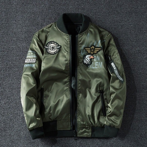 Herren-Bomberjacke F1133 armeegrün XXS 1