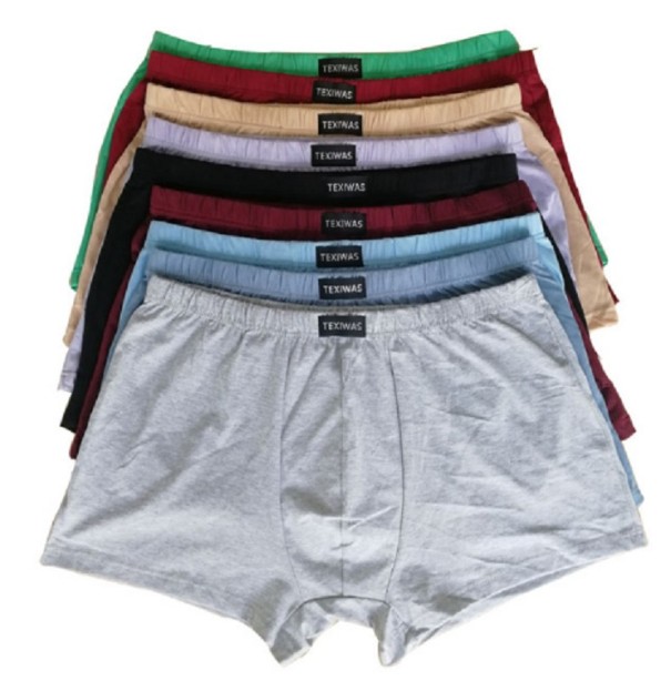 Herren-Boxershorts aus Baumwolle – 4 Stück A2709 L