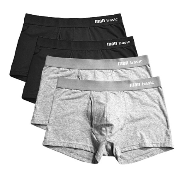 Herren-Boxershorts aus Baumwolle – 4 Stück XS 4