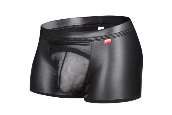 Herren-Boxershorts aus Kunstleder XS