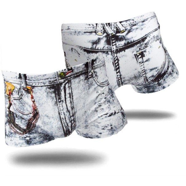 Herren-Boxershorts im Denim-Design M 2