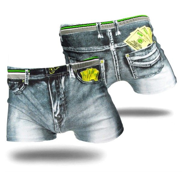 Herren-Boxershorts im Denim-Design L 1