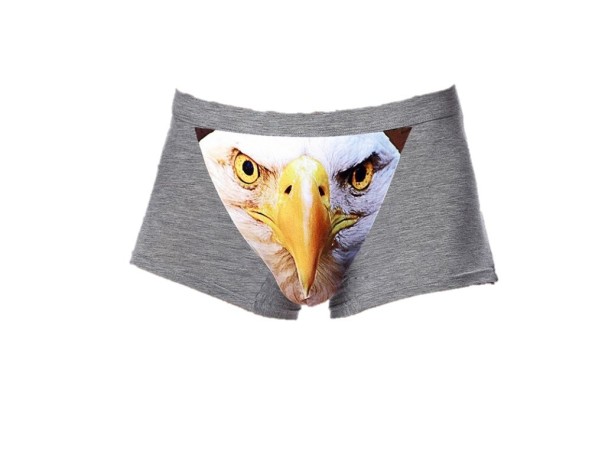 Herren-Boxershorts mit Adler J2637 grau XS