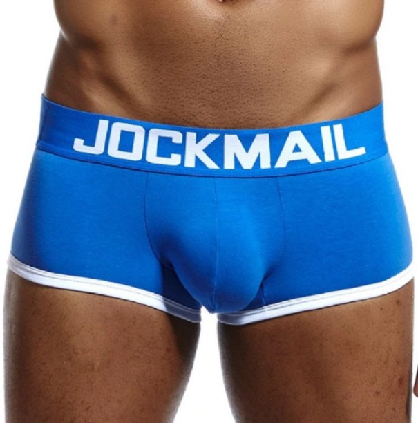 Herren-Boxershorts mit Loch blau S