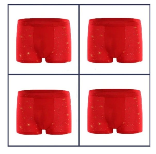 Herren-Boxershorts Weltraum – 4 Stück XS 10