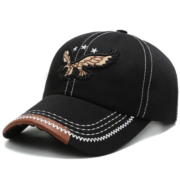 Herren-Cap mit Adler schwarz