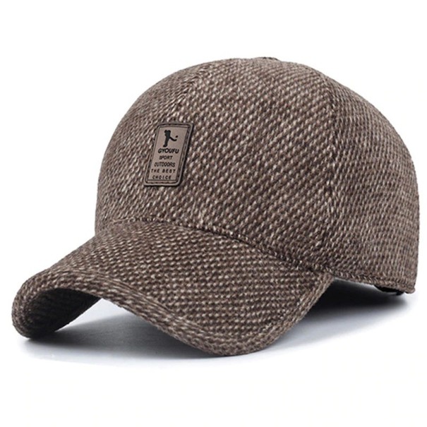 Herren-Cap mit Ohrenklappen kaffee