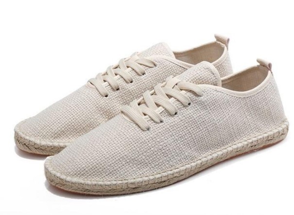 Herren-Espadrilles aus Canvas khaki 41