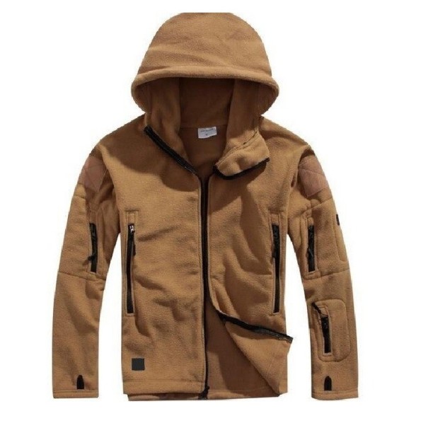 Herren-Fleecejacke A1822 hellbraun XL