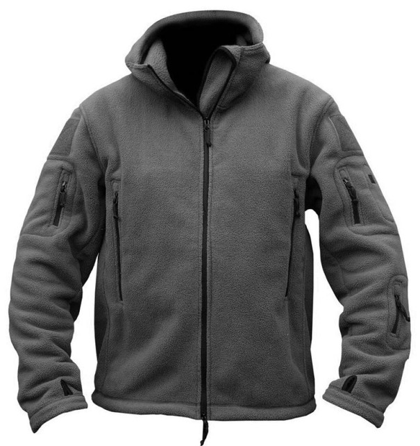 Herren-Fleecejacke J2591 grau XXL