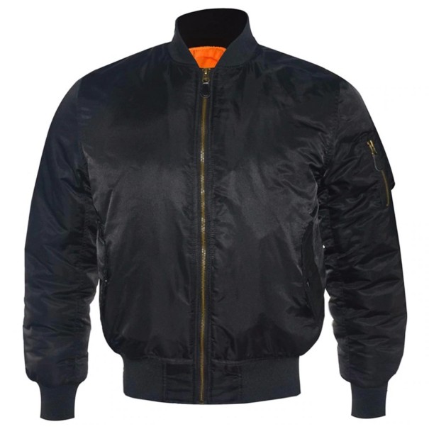 Herren-Fliegerjacke mit Ärmeltasche J1433 schwarz L