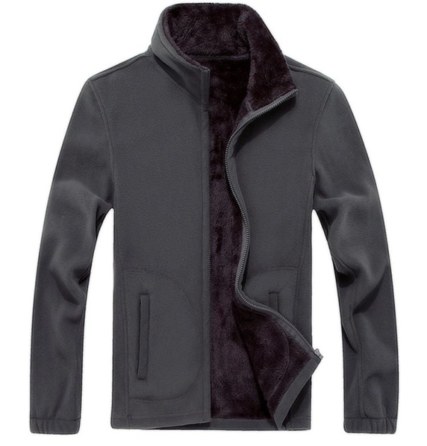 Herren-Freizeit-Fleecejacke J951 grau XXS