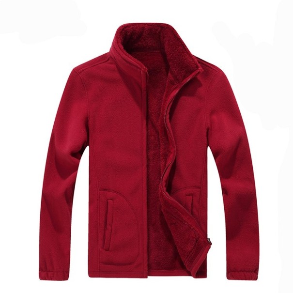 Herren-Freizeit-Fleecejacke J951 rot L