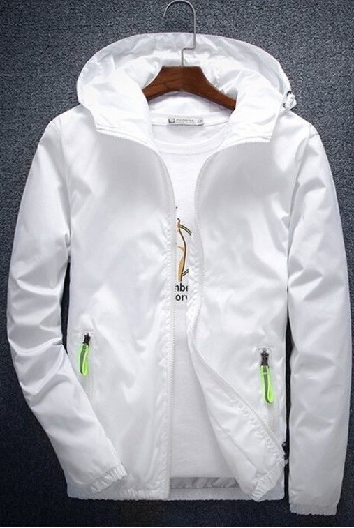 Herren-Frühlings-/Herbstjacke J3055 weiß L