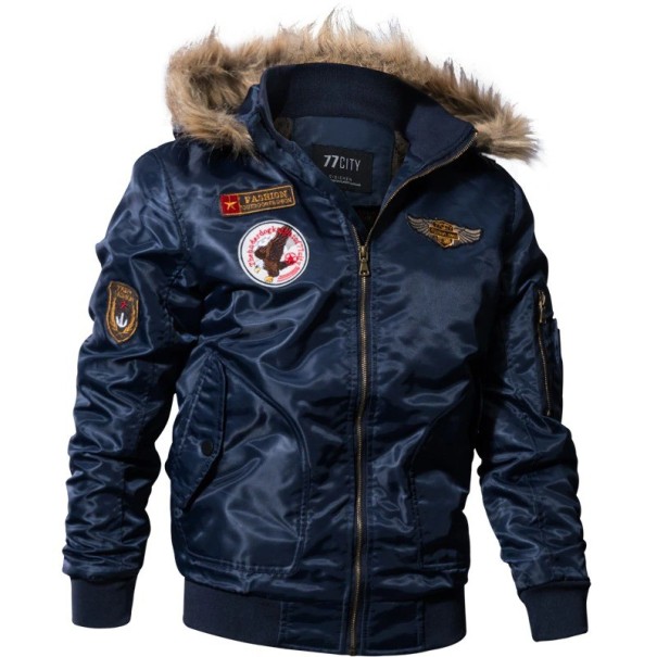 Herren-Herbstjacke F1204 dunkelblau XL