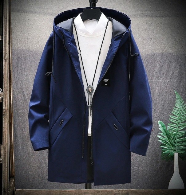 Herren-Herbstjacke F1236 dunkelblau S