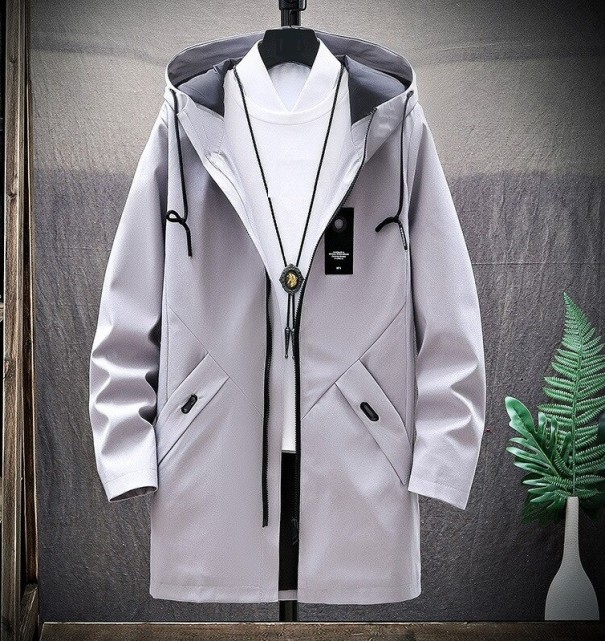 Herren-Herbstjacke F1236 grau M