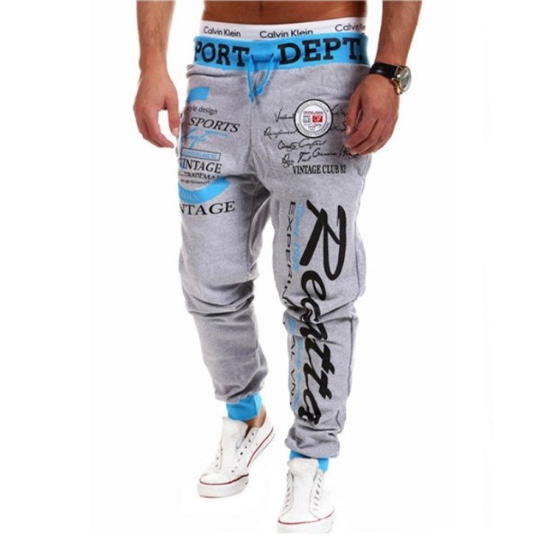 Herren-HIP-HOP-Jogginghose – Grau S