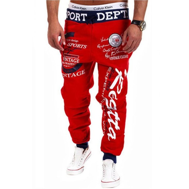 Herren-HIP-HOP-Jogginghose – Rot M