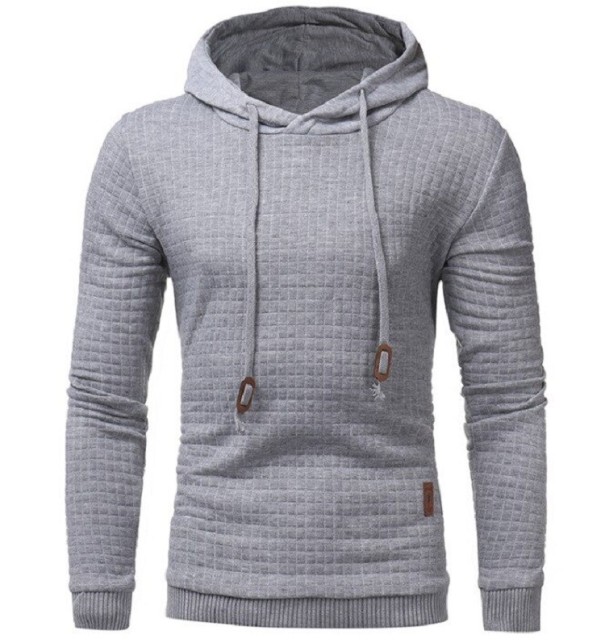 Herren-Hoodie F8 hellgrau L