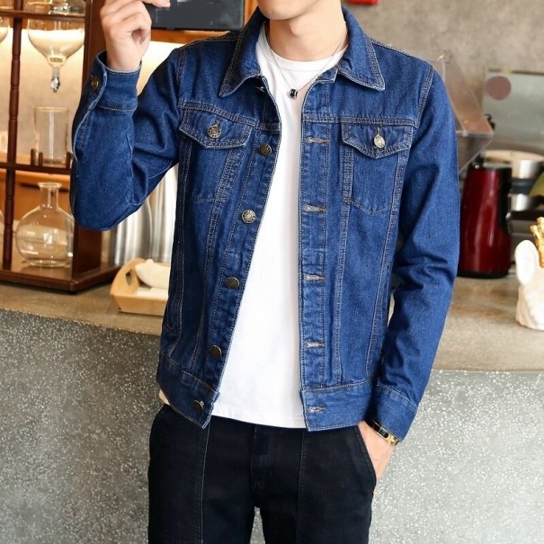 Herren-Jeansjacke F1223 dunkelblau M