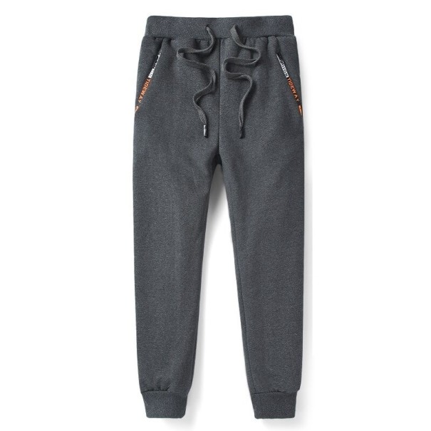 Herren-Jogginghose mit Fell dunkelgrau XS