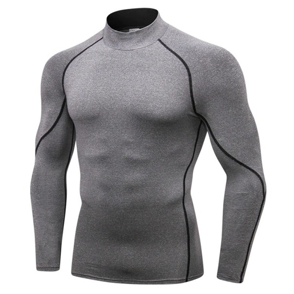 Herren-Kompressionsshirt F17841 grau M