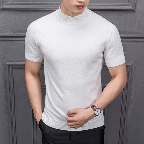 Herren-Kurzarmpullover F193 weiß XL