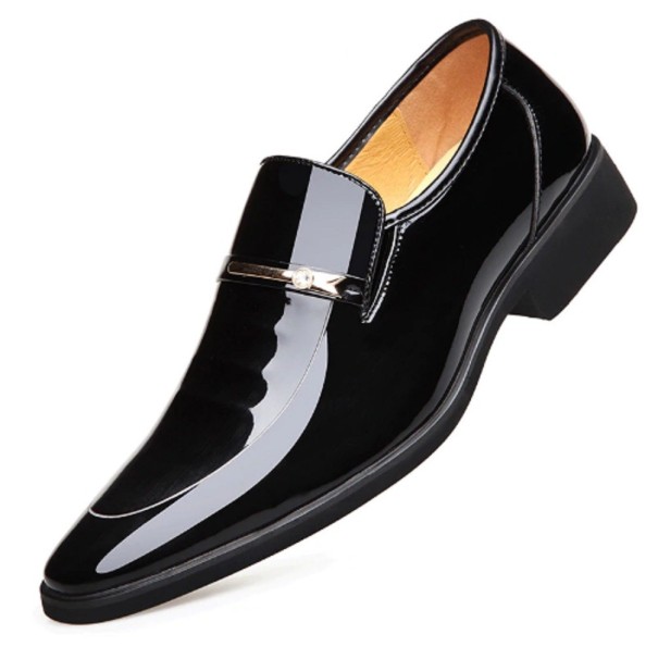 Herren-Lacklederstiefel J1505 schwarz 42