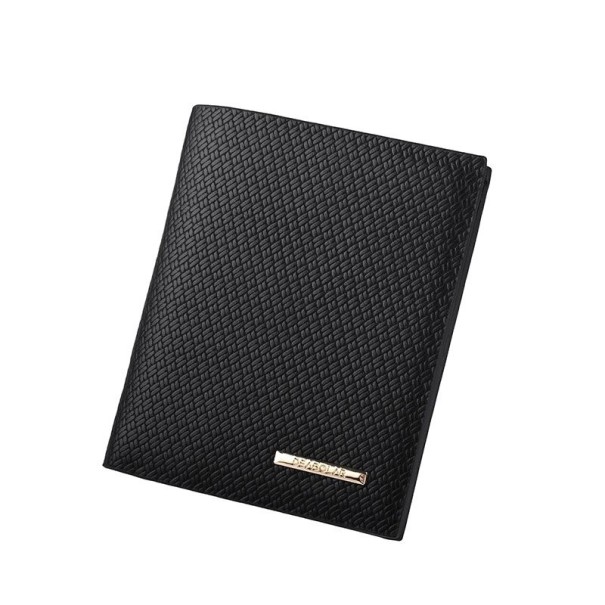 Herren-Lederbrieftasche M566 schwarz 1