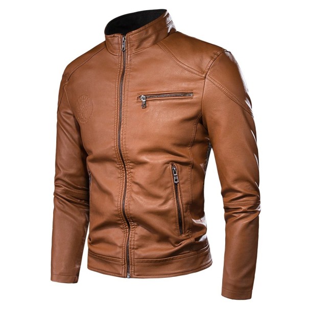 Herren-Lederjacke A1803 hellbraun XS 2