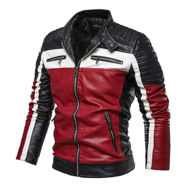 Herren-Lederjacke A2645 rot S