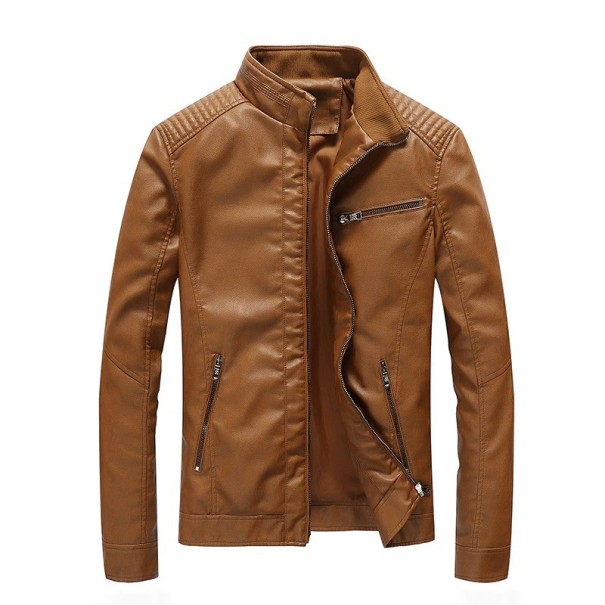 Herren-Lederjacke F1091 braun XL