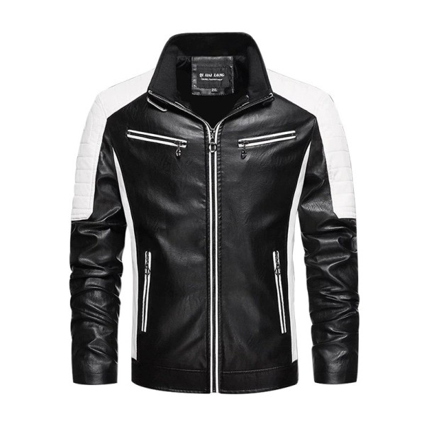 Herren-Lederjacke F1125 weiß M 1