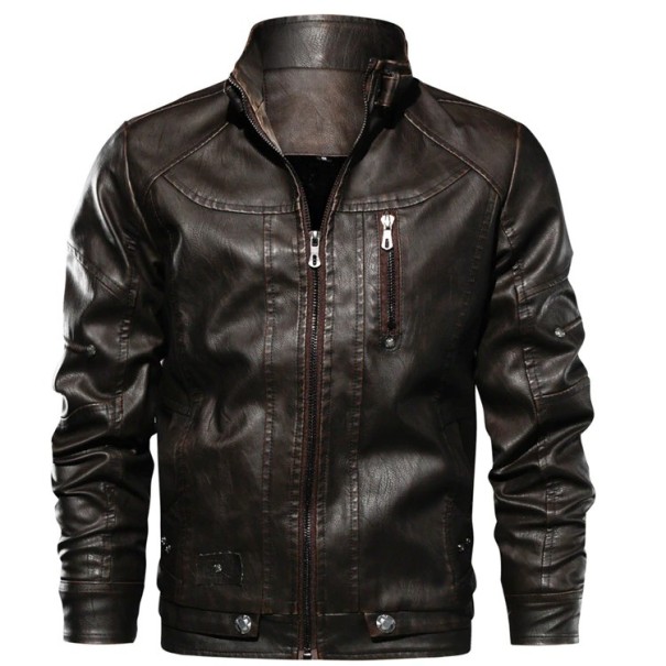 Herren-Lederjacke S11 kaffee XL