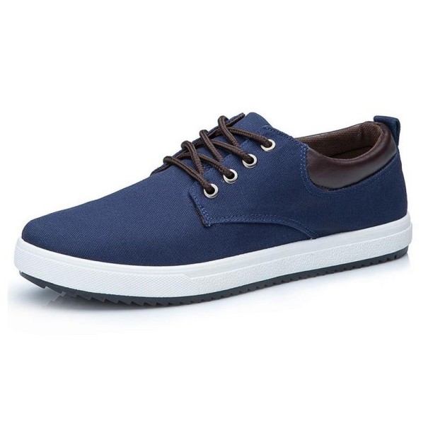 Herren-Leinenschuhe – Sneakers J2165 blau 45