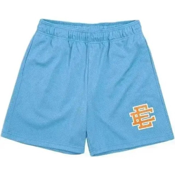 Herren Mesh Gym Sport Shorts Lässige Trainingsshorts mit elastischer Taille Leichtes und atmungsaktives Material für den Sommer hellblau L