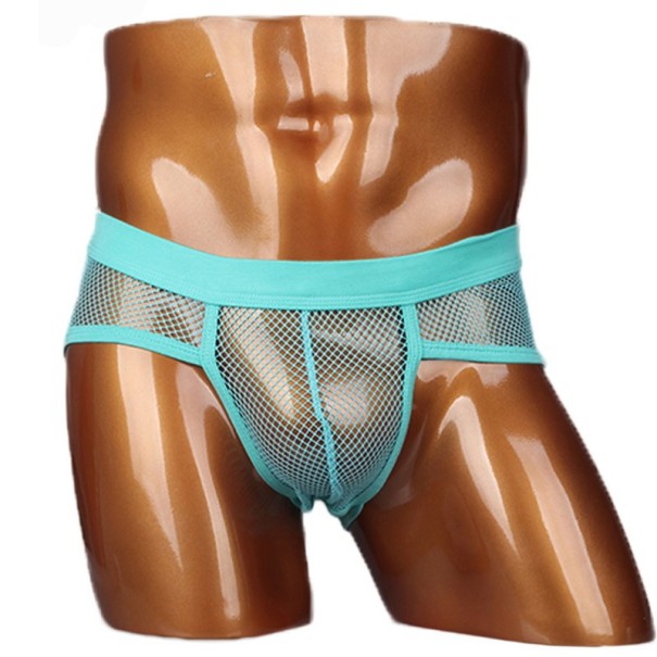 Herren-Mesh-Slip türkis M