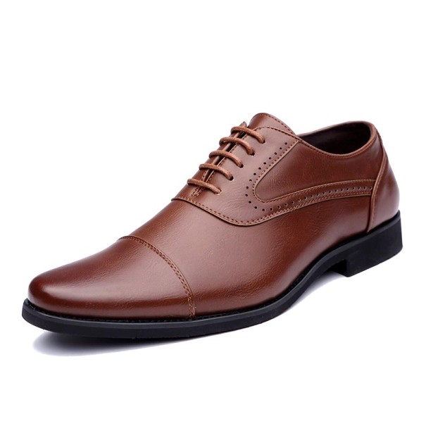 Herren-Oxford-Schuhe aus Leder J1478 braun 41