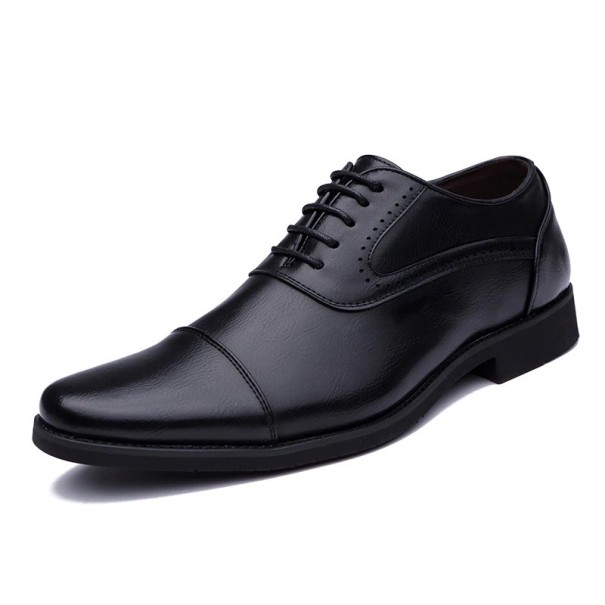 Herren-Oxford-Schuhe aus Leder J1478 schwarz 42