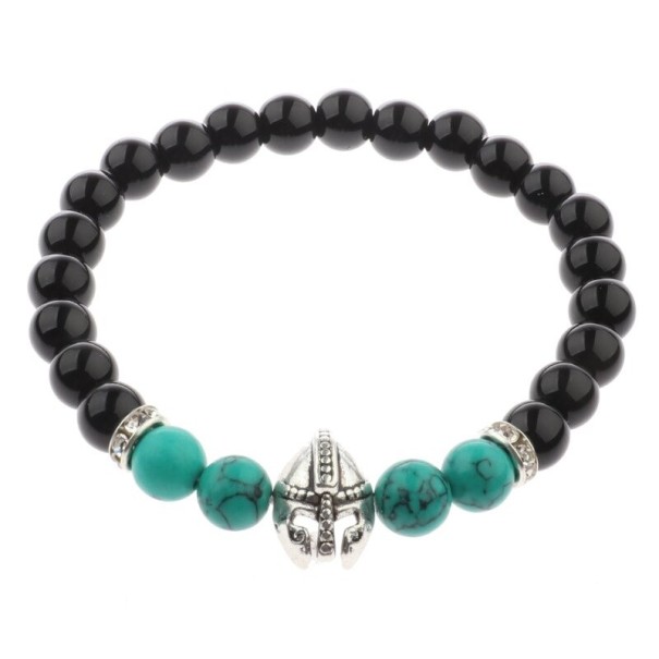 Herren-Perlenarmband mit Helm 11