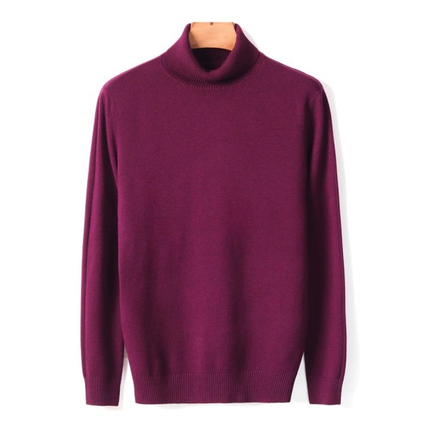 Herren-Rollkragenpullover F170 burgunderrot XL