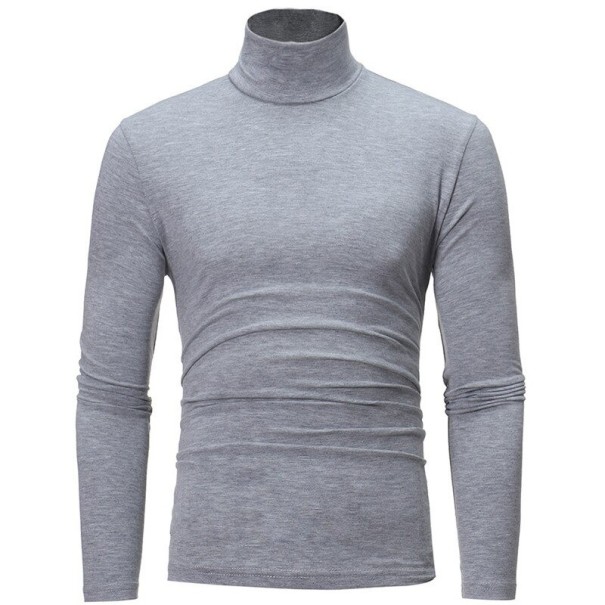 Herren-Rollkragenpullover F172 hellgrau S