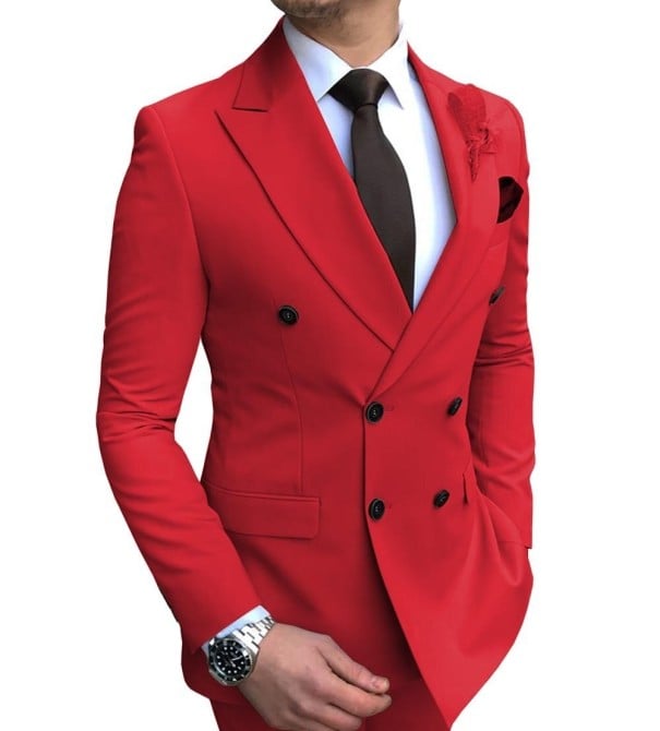 Herren-Sakko A2644 rot XXS