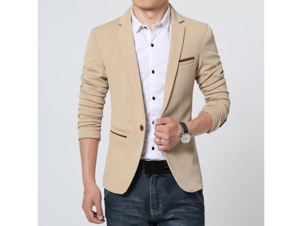 Herren-Sakko F312 beige XL