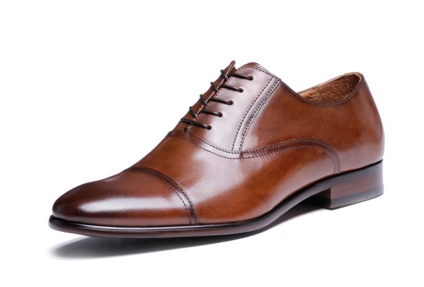 Herren-Schnür-Oxfords J1525 braun 43