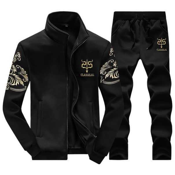 Herren-Set – Sweatshirt und Hose J2231 schwarz XS